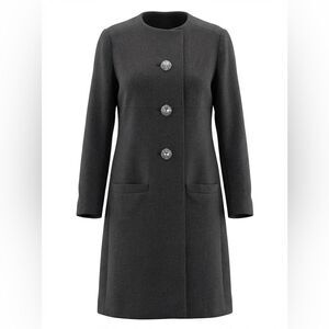 Donald Brooks women’s dark gray dress coat size 8